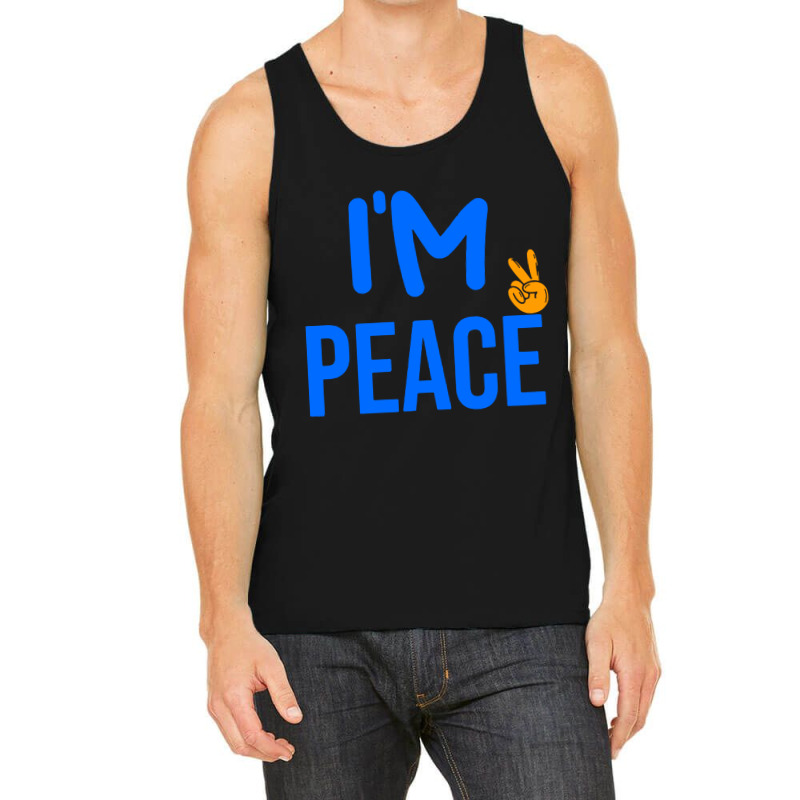 I Come In Peace I'm Peace Funny Matching Couples Tank Top | Artistshot