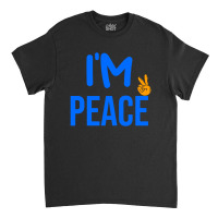 I Come In Peace I'm Peace Funny Matching Couples Classic T-shirt | Artistshot