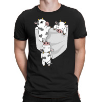 Cow Pocket Funny Milk Cow In A Bag Tee T-shirt | Artistshot