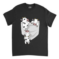 Cow Pocket Funny Milk Cow In A Bag Tee Classic T-shirt | Artistshot