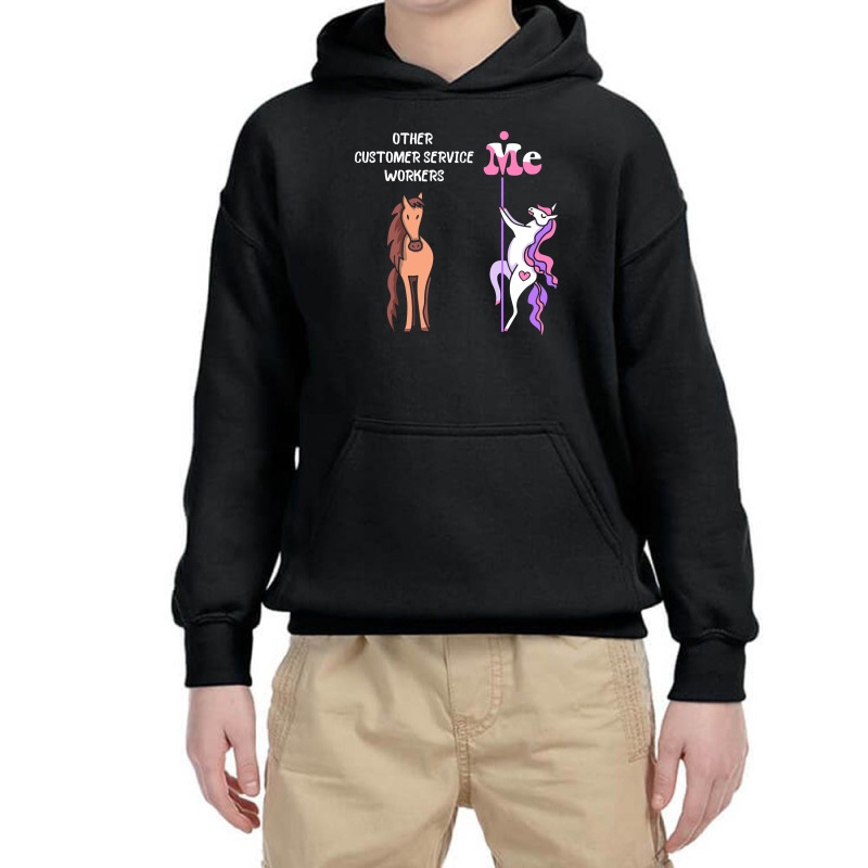 Other Customer Service Workers Me Tee Unicorn Customer Service Worker Youth Hoodie | Artistshot