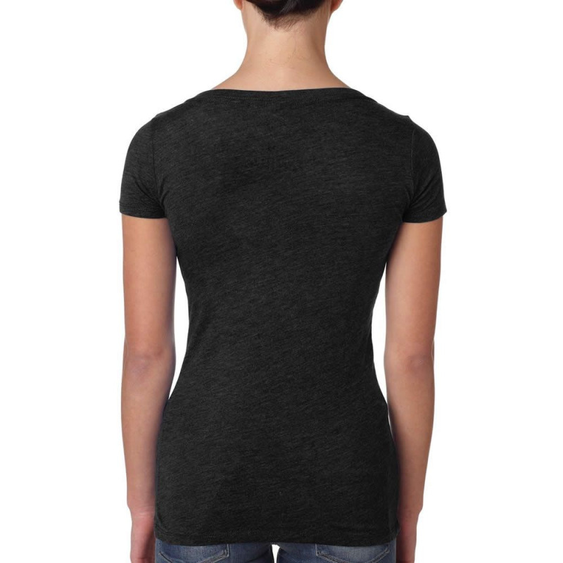 La Vie Est Faite De Petits Bonheurs [dark Edition] Women's Triblend Scoop T-shirt by LornaHicks | Artistshot