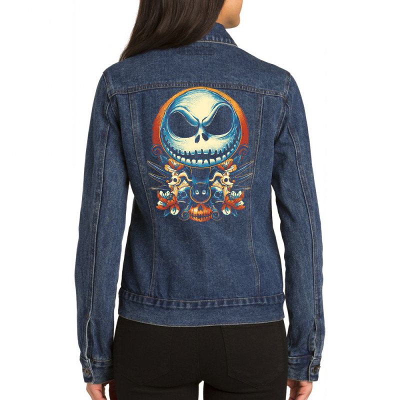 The Pumpkin King Ladies Denim Jacket by Kanjolen689 | Artistshot