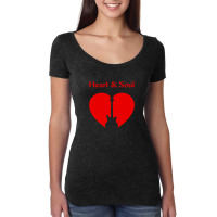 Heart & Soul Guitar Icon Red Print Graphics Design Women's Triblend Scoop T-shirt | Artistshot