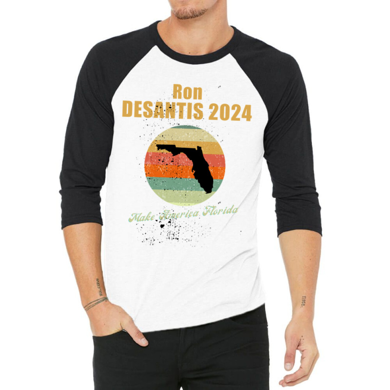 Ron Desantis For President 2024 Conservative 3/4 Sleeve Shirt | Artistshot