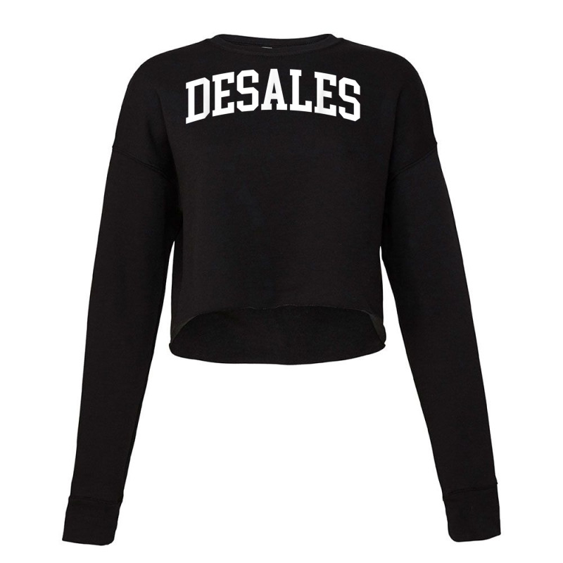 Desales Athletic Arch College University Alumni Cropped Sweater by PokHoude | Artistshot