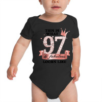 97 & Fabulous I Rose And White Party Group Candid Photo Item Baby Bodysuit | Artistshot