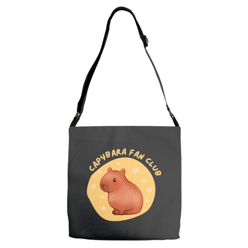 Cute Pastel Capybara Fan Club Adjustable Strap Totes | Artistshot