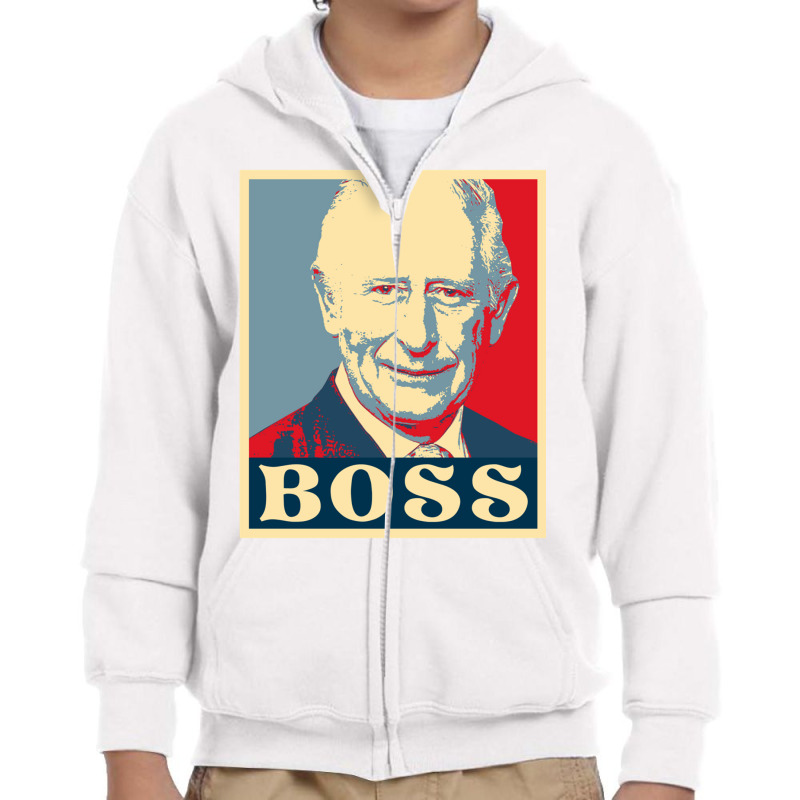 King Charles Iii Shirt His Royal Highness King Of England Long Sleeve Youth Zipper Hoodie | Artistshot