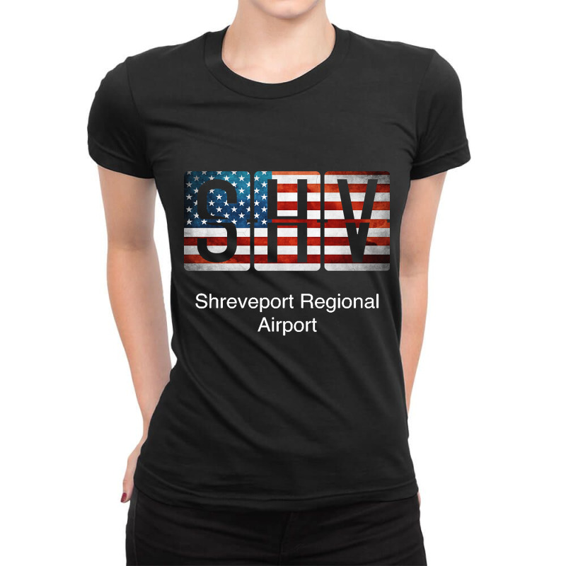 Shv Shreveport Regional Airport Ladies Fitted T-Shirt by fenderbendable | Artistshot