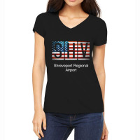 Shv Shreveport Regional Airport Women's V-neck T-shirt | Artistshot