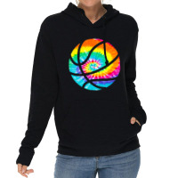 Basketball Tie Dye Rainbow Trippy Hippie Lightweight Hoodie | Artistshot