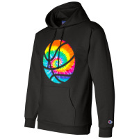 Basketball Tie Dye Rainbow Trippy Hippie Champion Hoodie | Artistshot