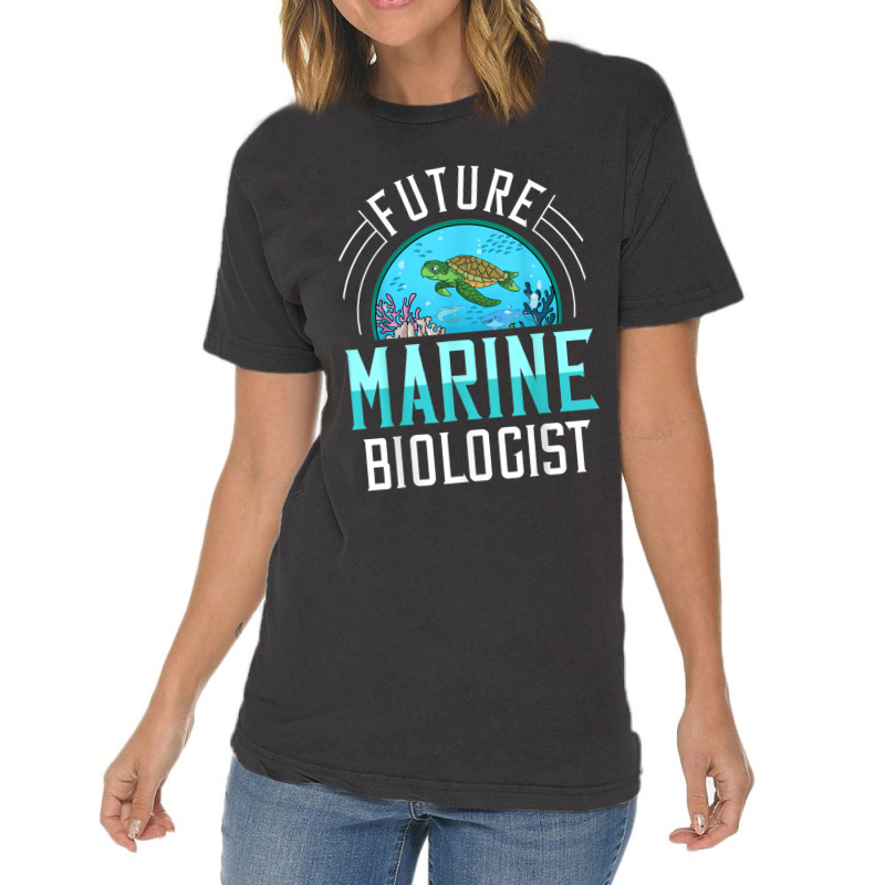 Future Marine Biologist Gift Biology Ocean Life Vintage T-shirt | Artistshot