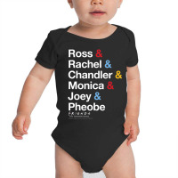 Friends All The Friends Name Stack Baby Bodysuit | Artistshot