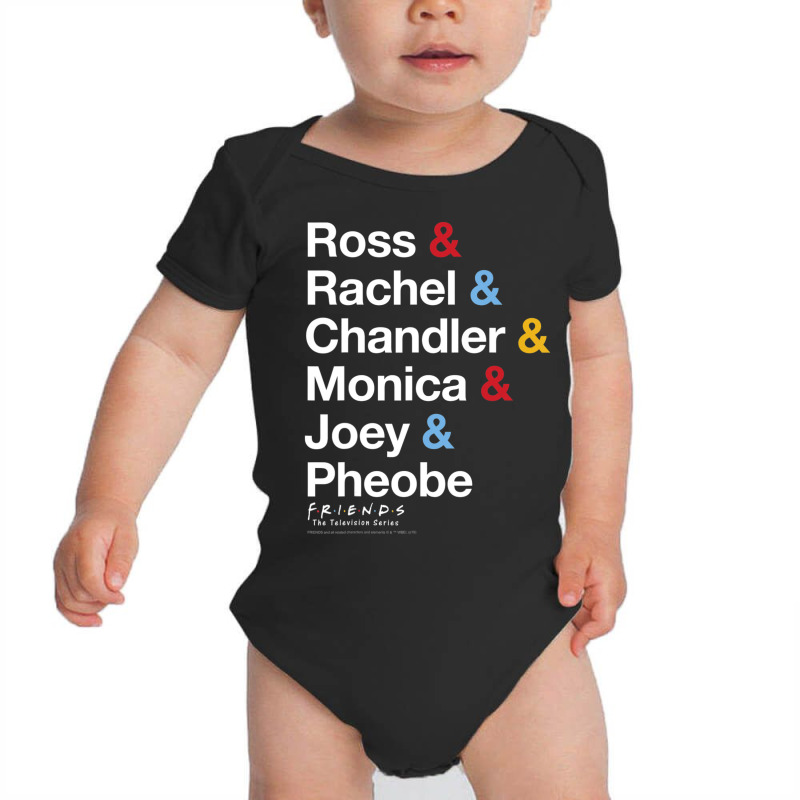 Friends All The Friends Name Stack Baby Bodysuit | Artistshot