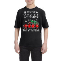 It's The Most Wonderful Time Of The Year Christmas Red Truck Youth Tee | Artistshot