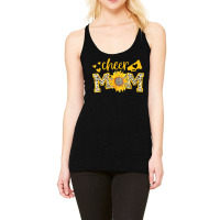 Cheer Mom Megaphone Cute Sunflower Leopard Cheetah Racerback Tank | Artistshot