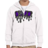 Drippin' Retro Dark Iris 3s Matching Tank Top Youth Zipper Hoodie | Artistshot