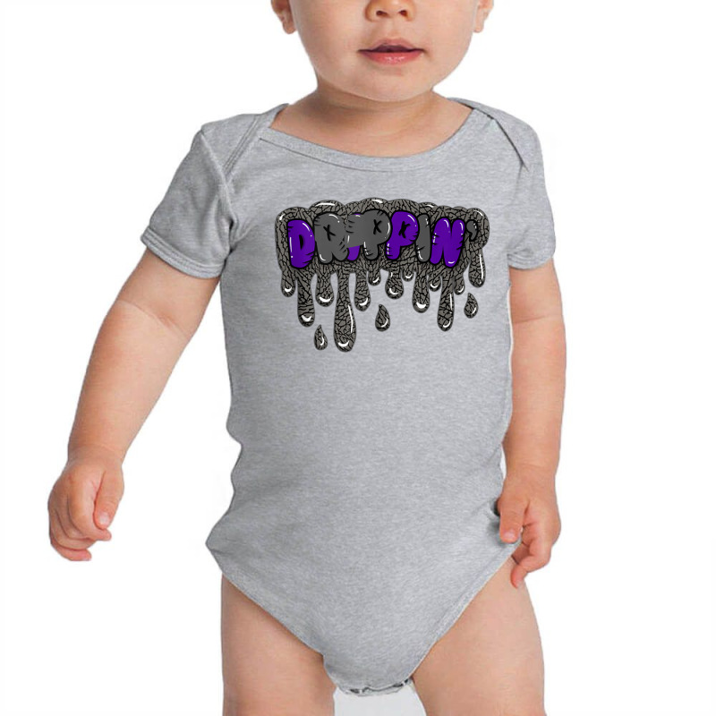 Drippin' Retro Dark Iris 3s Matching Tank Top Baby Bodysuit | Artistshot