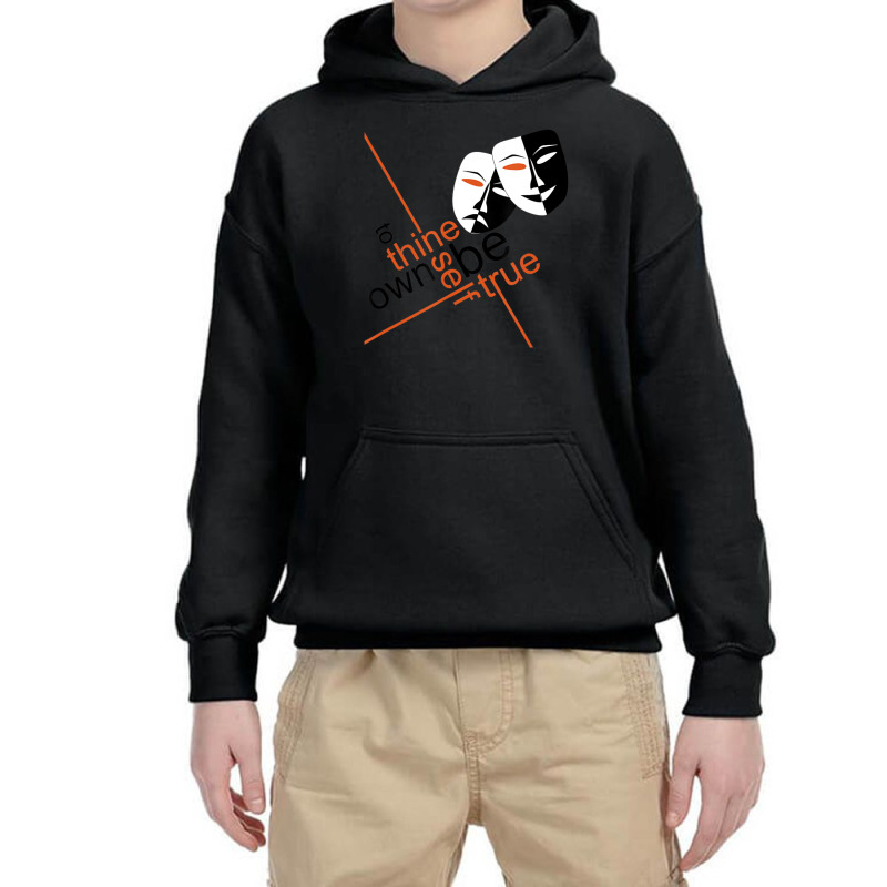 To Thine Own Self Be True Shakespeare Quote Youth Hoodie by cm-arts | Artistshot