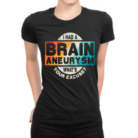 Brain Aneurysm T Surgery Survivor Awareness Gift Ladies Fitted T-shirt | Artistshot