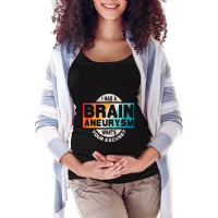 Brain Aneurysm T Surgery Survivor Awareness Gift Maternity Scoop Neck T-shirt | Artistshot