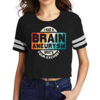 Brain Aneurysm T Surgery Survivor Awareness Gift Scorecard Crop Tee | Artistshot