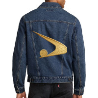 Akita Prefecture Symbol In Gold Faux Men Denim Jacket | Artistshot