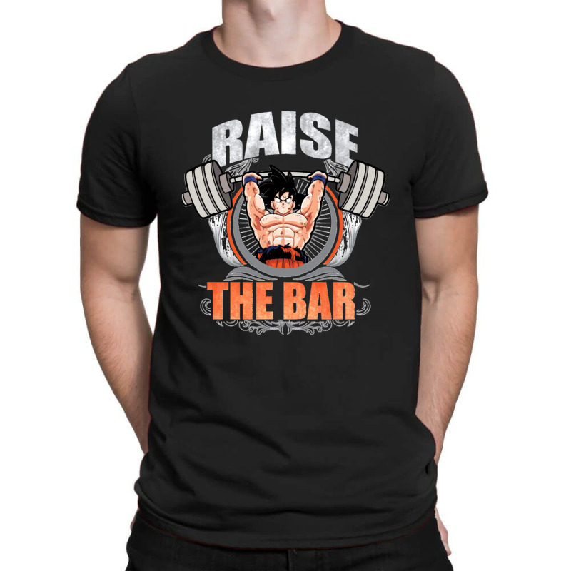 Raise The Bar Goku Spirit Bomb Barbell T-shirt | Artistshot