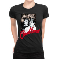 Casablanca - Humphrey Bogart, Ingrid Bergman Ladies Fitted T-shirt | Artistshot