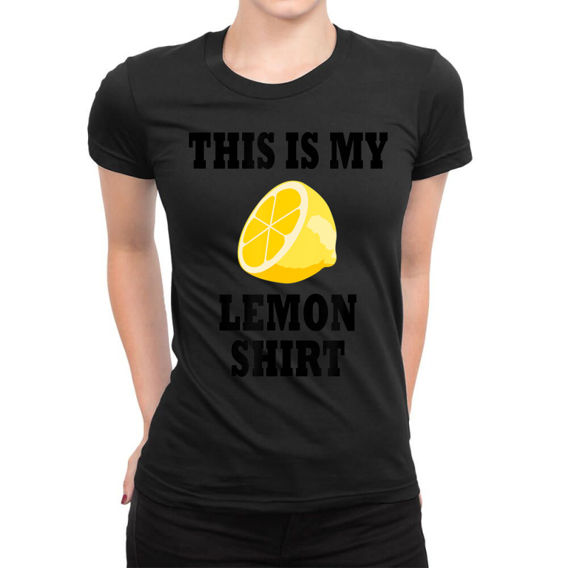 Tropical Fruit Lemon Quote Lemonade Ladies Fitted T-Shirt by cm-arts | Artistshot