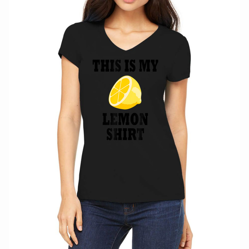 Tropical Fruit Lemon Quote Lemonade Women's V-Neck T-Shirt by cm-arts | Artistshot