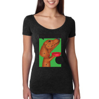 Dachshund Dog Dachshund Begging For Food (1) Women's Triblend Scoop T-shirt | Artistshot