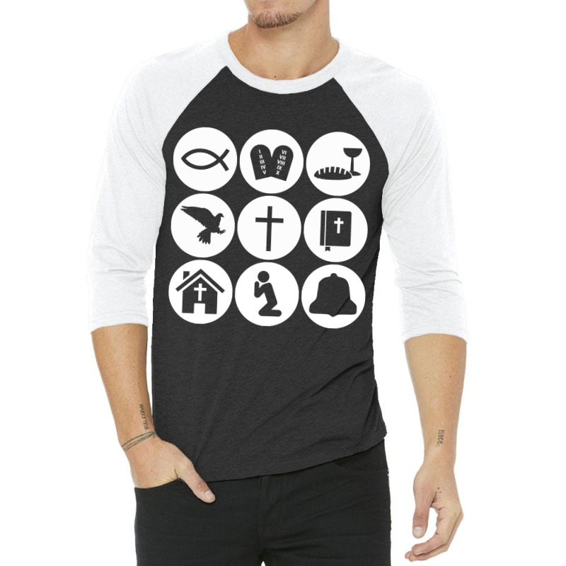 Believer - Christian - Christian Symbols 3/4 Sleeve Shirt | Artistshot