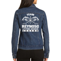 Team Reynoso Lifetime Member Gifts T Shirt Ladies Denim Jacket | Artistshot