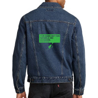 Canoe Wheels Hockey Chirp Men Denim Jacket | Artistshot