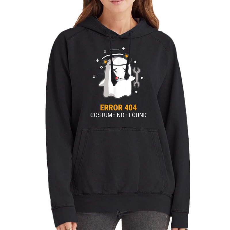 Error 404 Costume Not Found Easy Halloween Ghost Vintage Hoodie | Artistshot