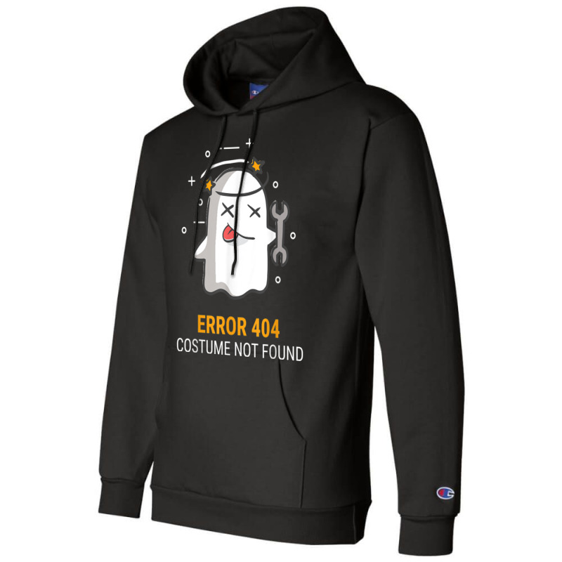 Error 404 Costume Not Found Easy Halloween Ghost Champion Hoodie | Artistshot