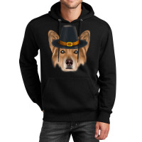 Canaan Dog Wearing Pilgrim Hat Thanksgiving Unisex Hoodie | Artistshot