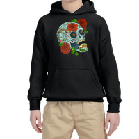 Mexican Skull Flowers Rose Catrina Calavera Cinco De Mayo Tank Top Youth Hoodie | Artistshot