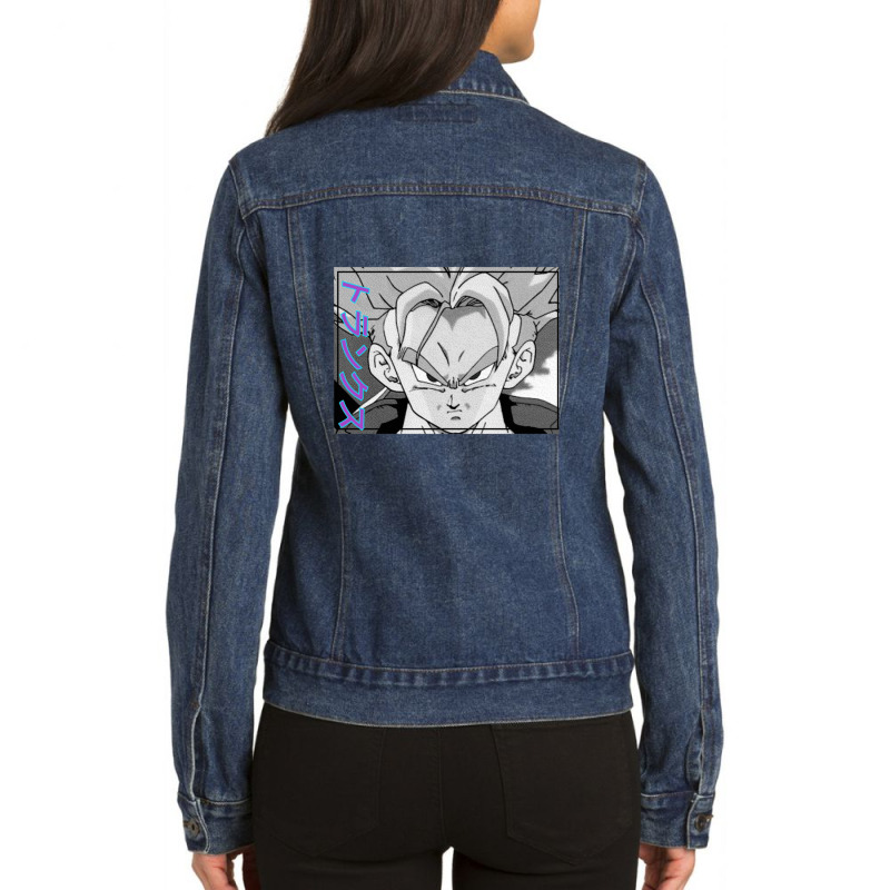 Dbz Trunks For Boyfriend Ladies Denim Jacket by JesseMurillo | Artistshot