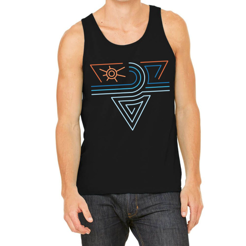 Summer Adventures. Surf Theme. Sea, Waves, Palm Trees, Beach. Tank Top by behindcedar22 | Artistshot