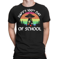 100 Days Of School Ufo Alien Abductiion Teacher Student T-shirt | Artistshot