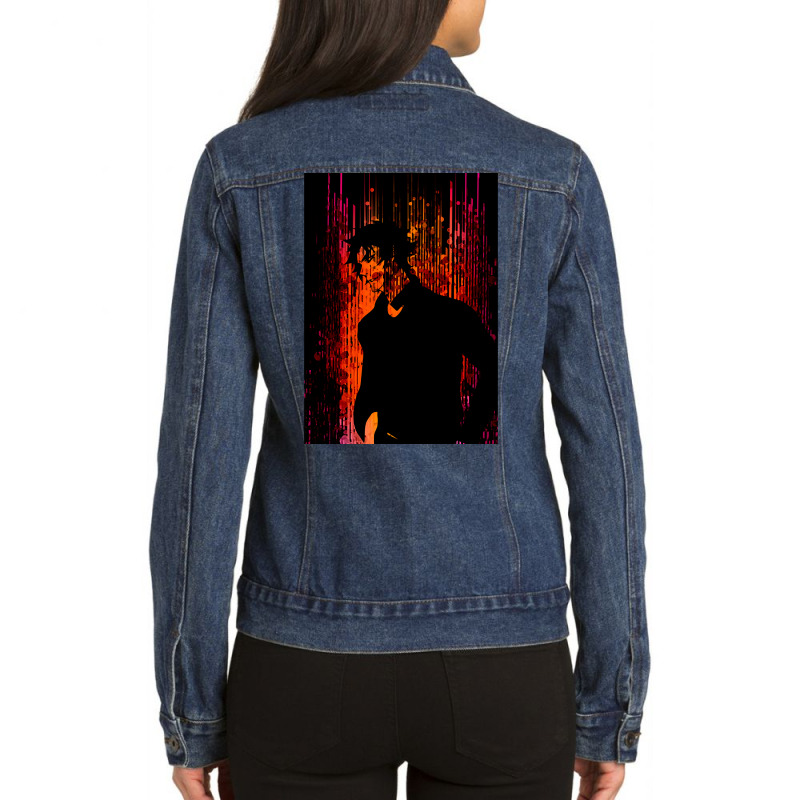 Devilman Dark Side Ladies Denim Jacket by laughingtuy | Artistshot