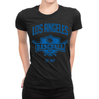 Distressed Retro Baseball Look Party Tailgate Fan Gift Ladies Fitted T-shirt | Artistshot