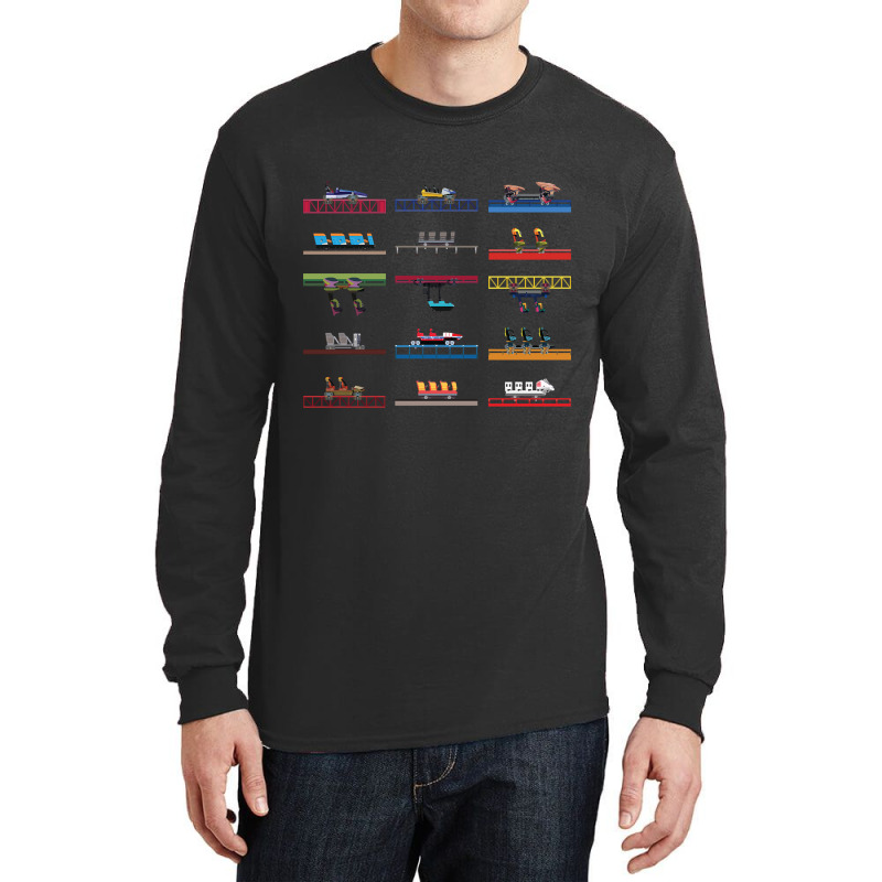 Cedar Poiint Coaster Cars Design Long Sleeve Shirts by Kosdapen517 | Artistshot