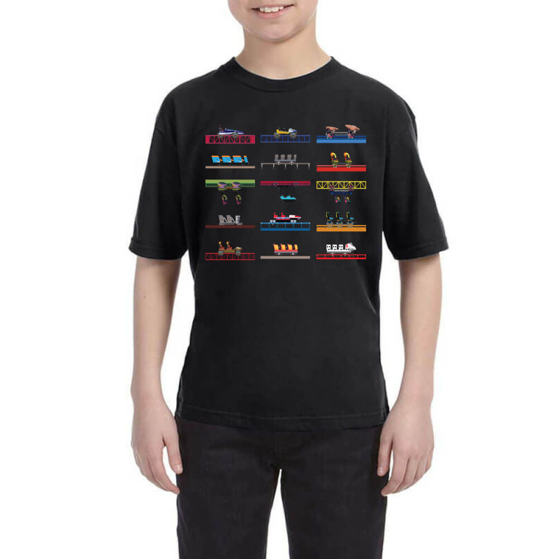 Cedar Poiint Coaster Cars Design Youth Tee by Kosdapen517 | Artistshot