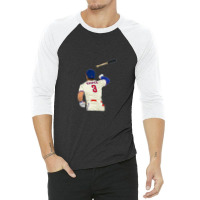 Bryce Harper Bat Flip 3/4 Sleeve Shirt | Artistshot