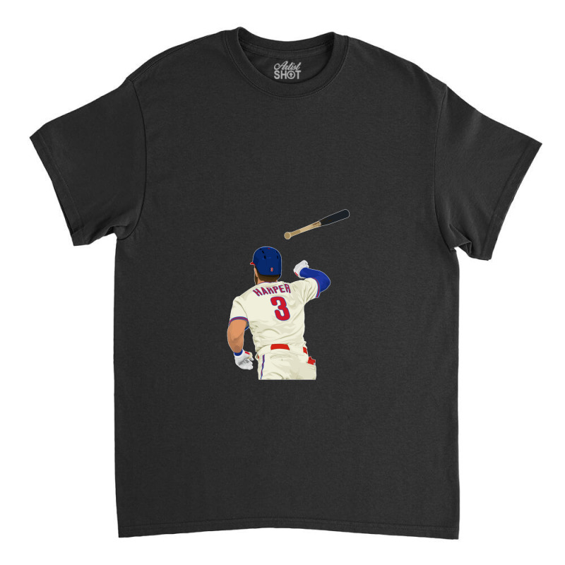 Bryce Harper Bat Flip Classic T-shirt | Artistshot